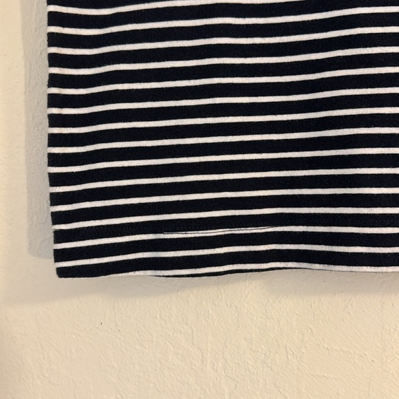 H&M Basic Navy Blue and White Striped Mini Skirt Bodycon S - Picture 3 of 5